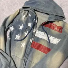 デニムパーカー　Mサイズ　サーフ　ビーチ y2k