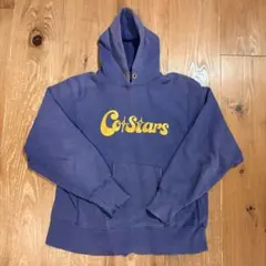 た*し様 【90s USA製】Champion パーカー ナス紺フェード リバー 美品 L 茄子紺 90s USA デカハトメ 無地 リバースウィーブ