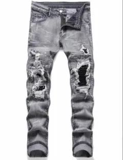 ダメージデニム スキニー