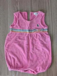 Ralph Lauren　ピンク リボン付きロンパース 70-80cm