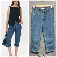 MOUSSY HEM SLIT カプリ デニム　サイズ1