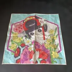 昭和レトロハンカチ　ビンテージ　牧美也子