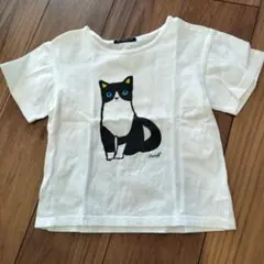 for PARIGOT 猫イラスト Tシャツ キッズ　120くらい
