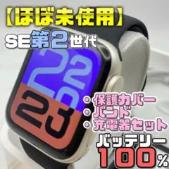 【美品】BT100% SE2 保護カバー2個＋バンド2本＋充電器セット 1946