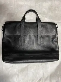 ペブルドレザー ビジネスバッグ ブラック