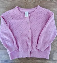 H&M ピンクカーディガン 12-18ヶ月