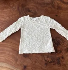 WILL MERY アイボリー 長袖トップス 90 コットン100%