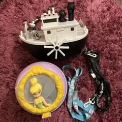 ディズニー ポップコーンバケット◆ティンカーベル25周年、蒸気船 ウィリー◆２点