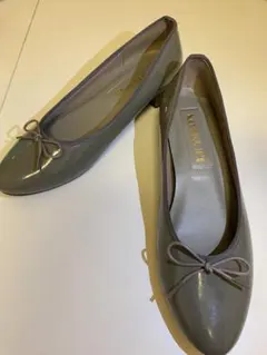 ✨美品✨　ルタロン　グレー バレエシューズ ヒール約3cm