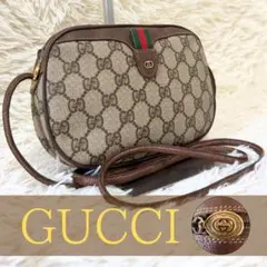 希少 グッチ シェリーライン GG キャンバス レザー ショルダーバッグ PVCのサムネイル