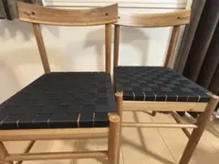 IKEA ナッカンネース 木製ダイニングチェア 2脚のサムネイル