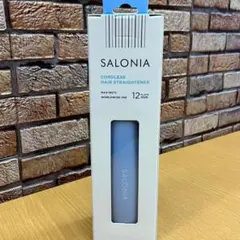 ☆サロニア　コードレスストレートアイロン　ブルー　12㎜