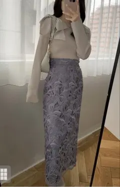 タイトスカート 紫