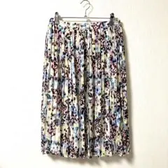 BANANA REPUBLIC【S】総柄♡プリーツスカート