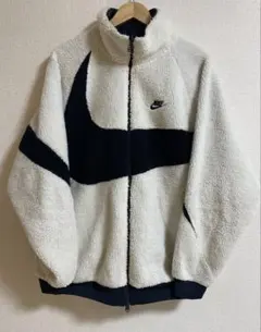 【希少サイズ】NIKE ボアジャケット リバーシブル ホワイト ネイビー
