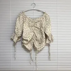 ナイスクラップ ドロストスクエアブラウス