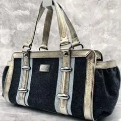 極美品✨バーバリーブルーレーベル ハンドバッグ y2k ウール ヴィンテージ