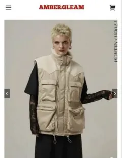 新品　アンバーグリーム　ダウンベスト