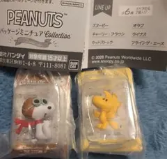 PEANUTS パッケージミニチュアCollection 2体セット