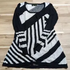 CECIL McBEE 長袖ニット 黒とグレー