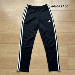 adidas ブラック ロングパンツ サイドストライプ