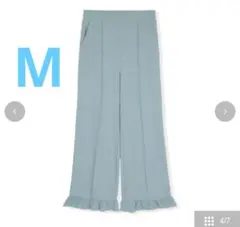 しまむら 辻希美 フレアパンツ ライトブルー M 新品のサムネイル