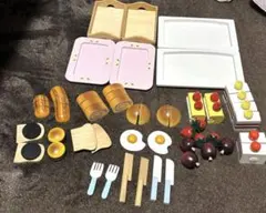 木製 おままごと セット いろいろ 食材 ケーキ パン カトラリー
