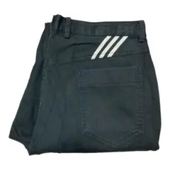 カ*ン様 adidas ストレートスラックス W82cm ブラックのサムネイル