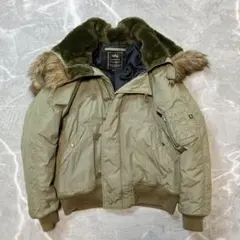 【美品】アルファインダストリーズ N-2B フライトジャケット カーキ XL