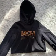 MCM パーカー ブラック　コットン　sサイズ