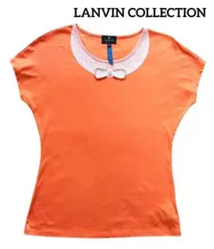 ランバンコレクションTシャツ カットソー 日本製 38 M レースのサムネイル