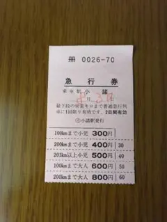 レア！小田急車内補充券 教材用 硬券入場券・出札補充券セット」と「一日乗車券セット」を販売
