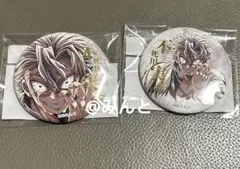 不死川実弥 箔押し缶バッジ2種 鬼滅の刃 WEBくじ コミケ ufotable