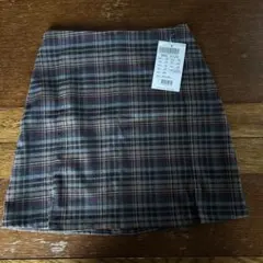未使用　John Galt ミニ丈　スカート チェック　ブランディメルビル　茶
