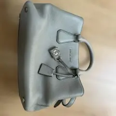 値下げしました！MICHAEL KORS グレー レザー トートバッグ