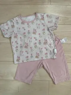 ユニクロ　すみっコぐらし　半袖パジャマ　ピンク　100