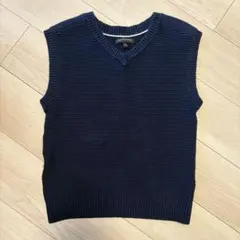 バナナリパブリック　ニットベスト　ネイビー　S