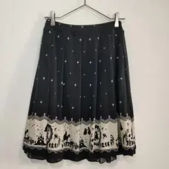 フレアスカート ひざ丈スカート プリンセス ディズニー 春秋冬