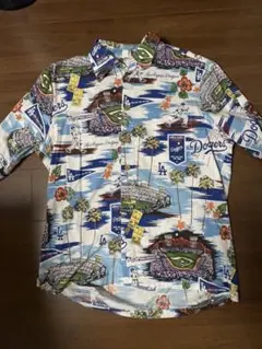 新品タグ付 レインスプーナー MLB公式 ドジャース アロハシャツ L 完売