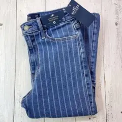 おしゃれストライプブリーチ♡柔らかストレッチ！スキニー/デニム【W24】ロング