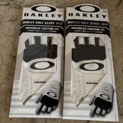 【24】オークリー　OAKLEY ゴルフ　グローブ　2枚　ホワイト