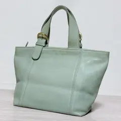 ✨超美品✨COACH コーチ トートバッグ 大容量 ライムグリーン レザー 