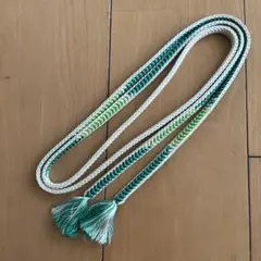 帯締め☆アンティーク☆緑色系