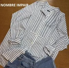 NOMBRE IMPAIR ストライプ ¥16,500 バンドカラーシャツのサムネイル