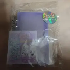 クーリア　紫　パープル　透明シール帳 とうめいシールバインダー