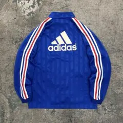 キッズ アディダス トラックジャケット ジャージ 刺繍 ラバーロゴ 160cm