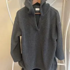 green label relaxing フード付パーカー グレー