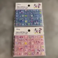 Disney ブロックデコシール 全2種セット　ミッキー　ミニーのサムネイル