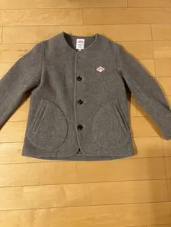 DANTON ノーカラージャケット グレー 36