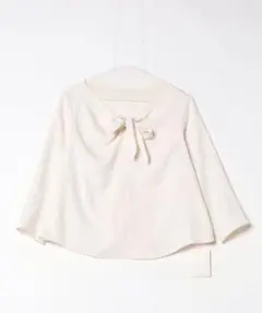 新品未使用✨　NOBLE ボウタイブラウス　ホワイト　Fサイズ